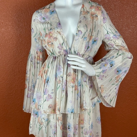 Floral Print Women's Intimate Robe.  C13 - Picture 1 of 16
